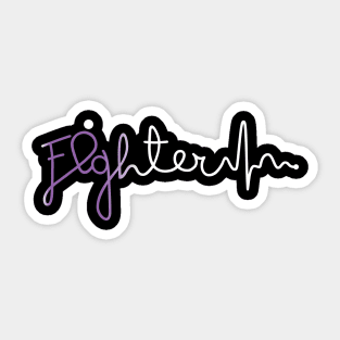 Fighter- Sjogrens Syndrome Gifts Sjogrens Syndrome Awareness Sticker